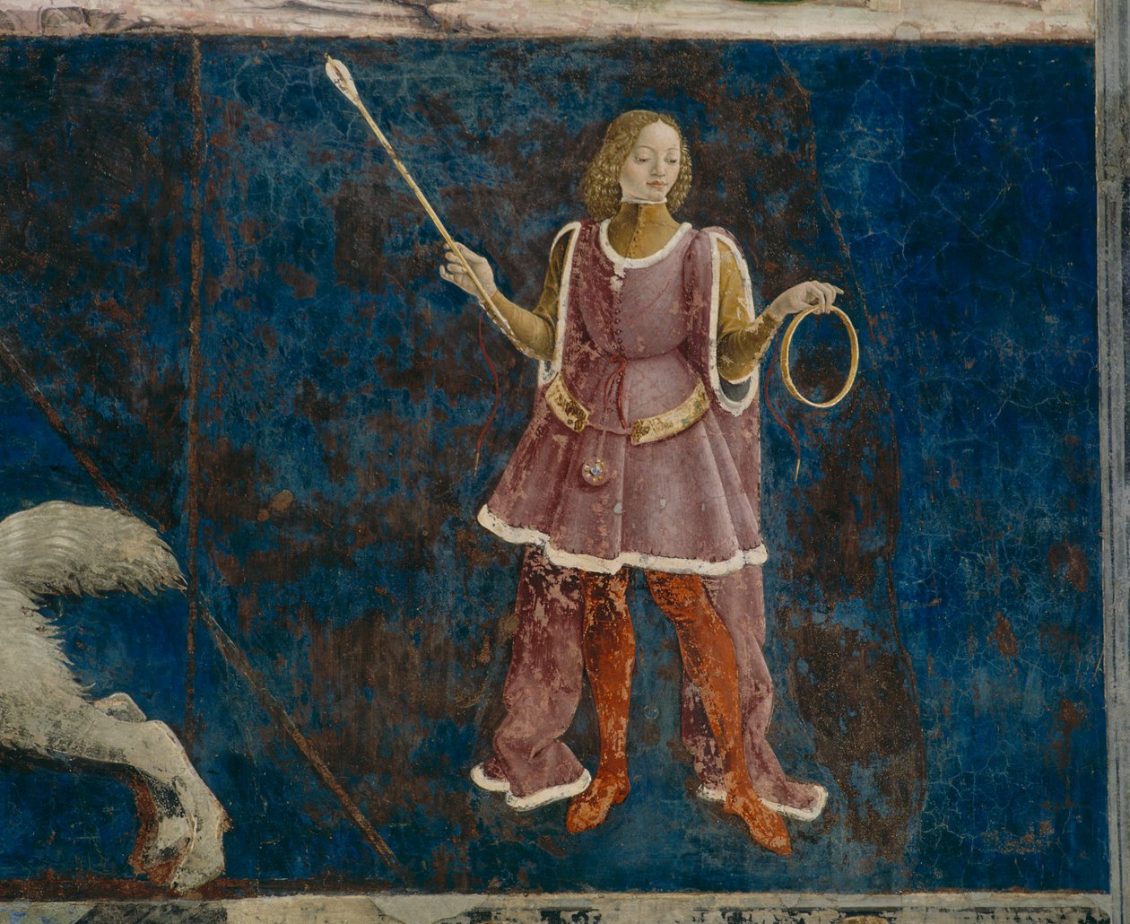 A márciusi hónapot felügyelő három dekán egyike, Il Salone dei Mesi, 1470-99 alkotó: Francesco del Cossa