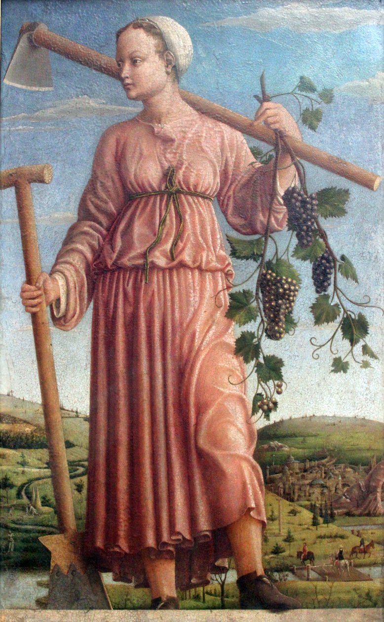 Polyhymnia, a szent költészet múzsája alkotó: Francesco del Cossa
