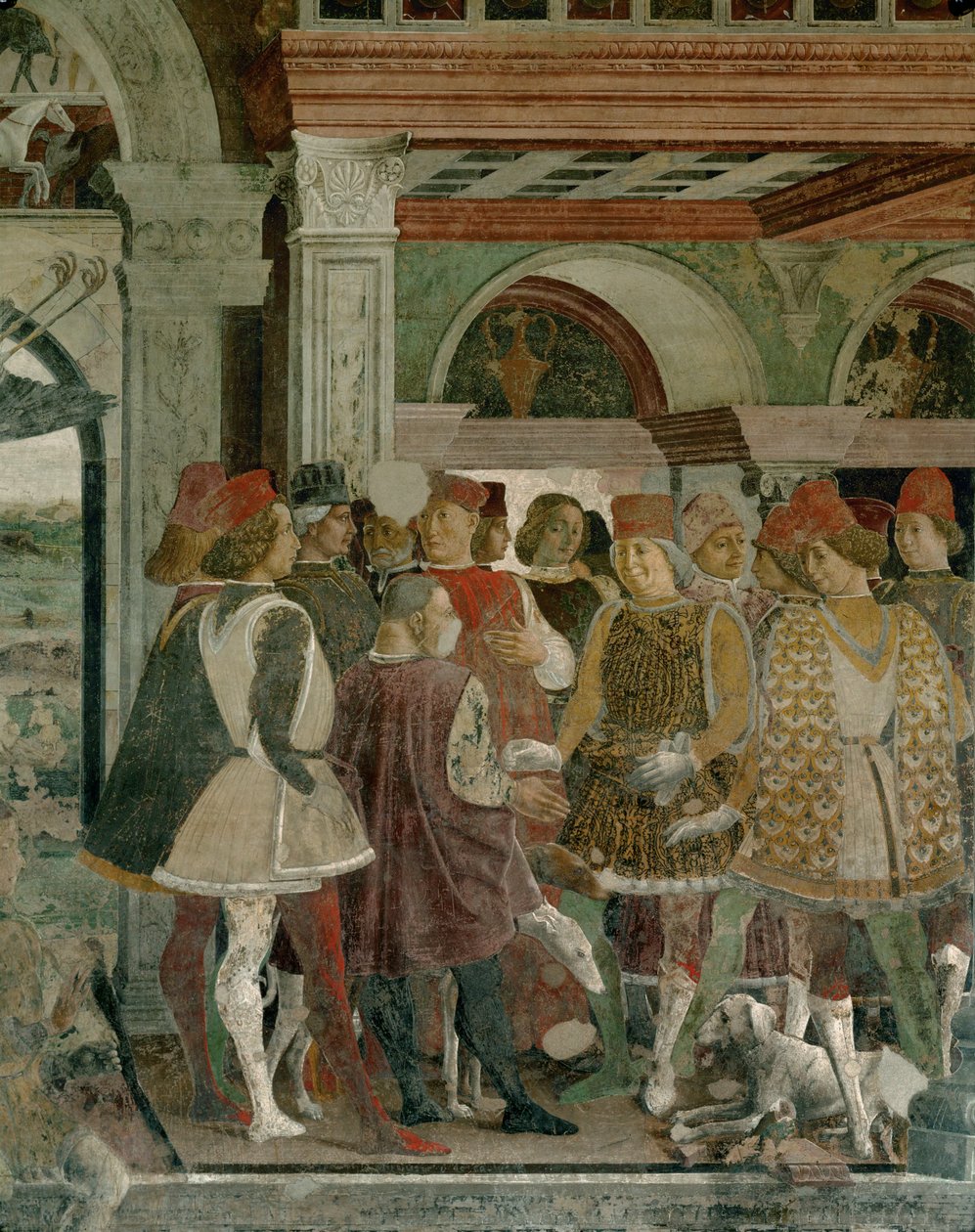 A hónapok csarnoka: (freskó) alkotó: Francesco del & Roberti Ercole de