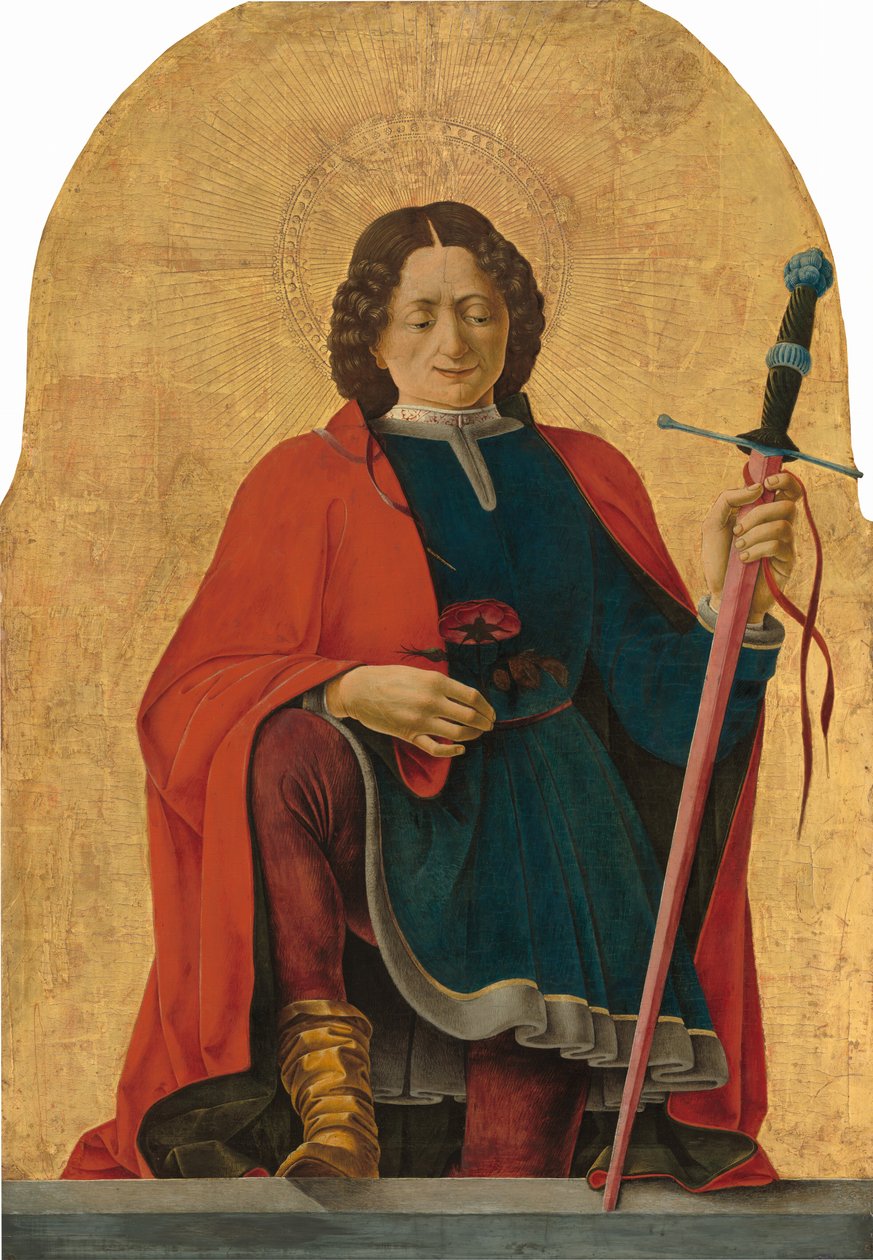 Szent Flórián, 1473-1474 körül (tempera, nyárfa tábla) alkotó: Francesco del & Roberti Ercole de