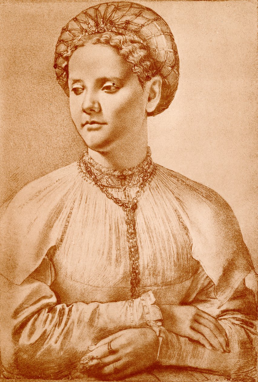 Női portré alkotó: Francesco di Cristofano Franciabigio