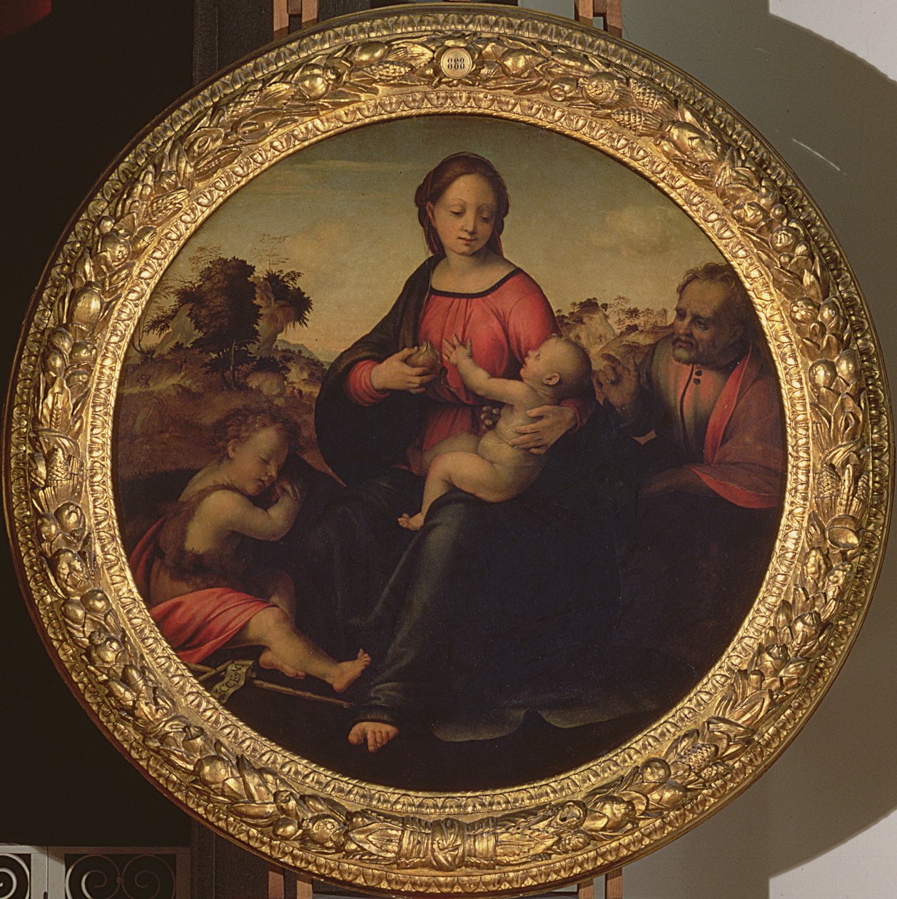 A Szent Család alkotó: Francesco di Cristofano Franciabigio