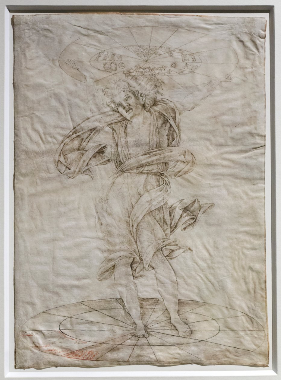 Atlasz, 1472-74 körül (toll pergamenre) alkotó: Francesco di Giorgio Martini