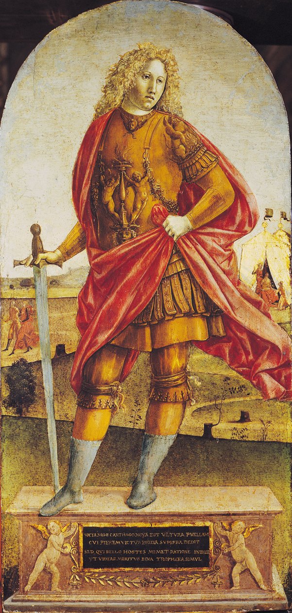 Publius Scipio Africanus (Kr. e. 235-183) (olaj, tábla) alkotó: Francesco di Giorgio Martini