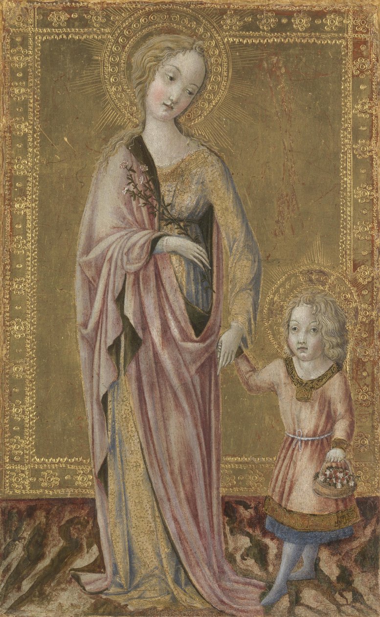 Szent Dorottya és a csecsemő Krisztus, 1460 körül alkotó: Francesco di Giorgio Martini