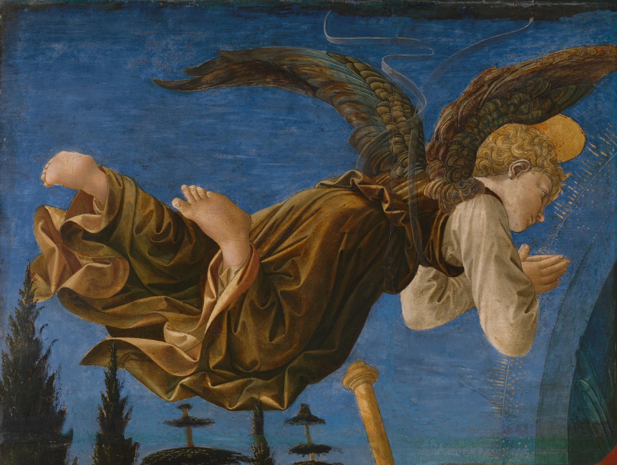 A Pistoia Santa Trinità oltárkép angyaltáblája, 1455-1460 alkotó: Francesco di Stefano Pesellino