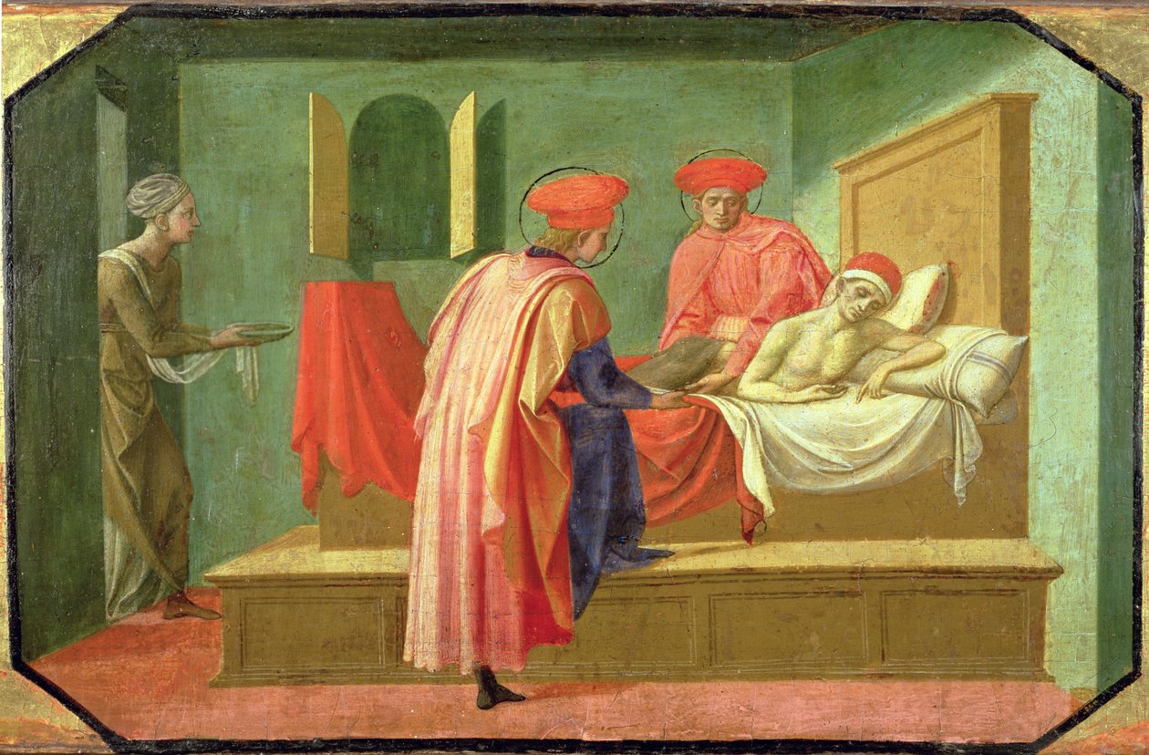 SS. Cosmas és Damian a betegek gyógyítása alkotó: Francesco di Stefano Pesellino
