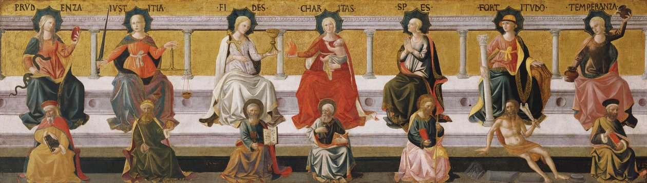 A hét erény c. 1450 alkotó: Francesco di Stefano Pesellino