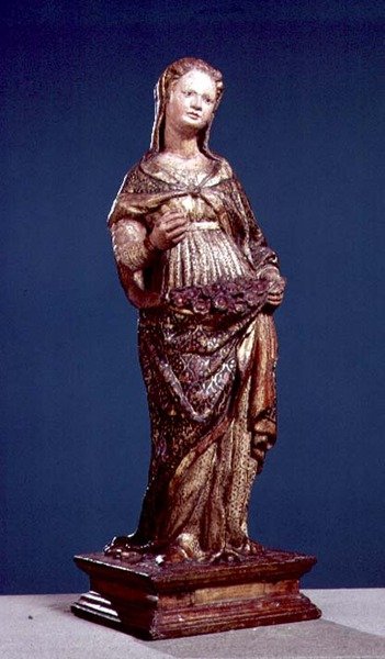 Szent Dorottya (polikróm fa) alkotó: Francesco di Valdambrino