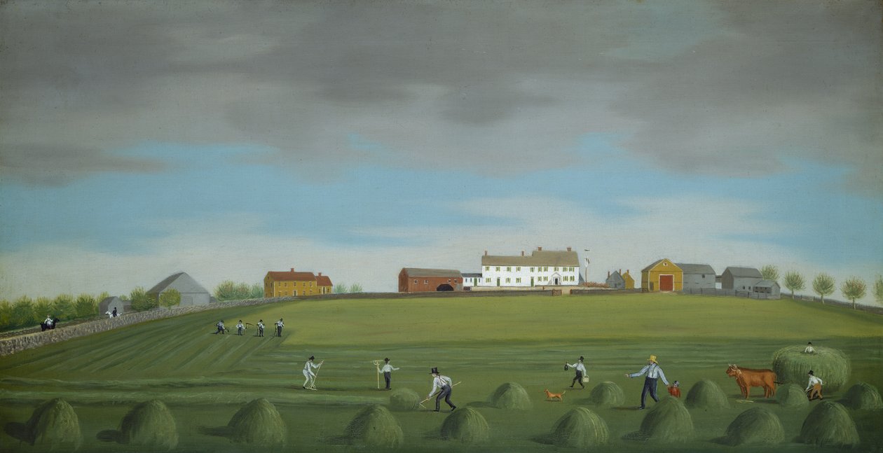 Ralph Wheelock farmja, 1822 körül alkotó: Francis Alexander