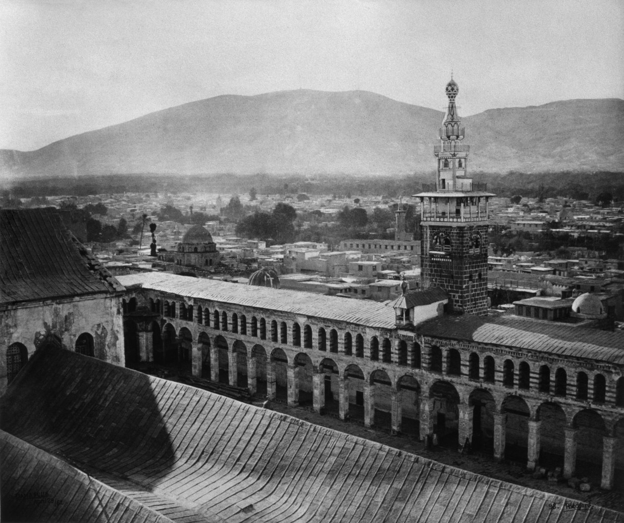 Külső nézet, Omajjád mecset, Damaszkusz, Szíria, 1862 (lásd még 345703) alkotó: Francis Bedford