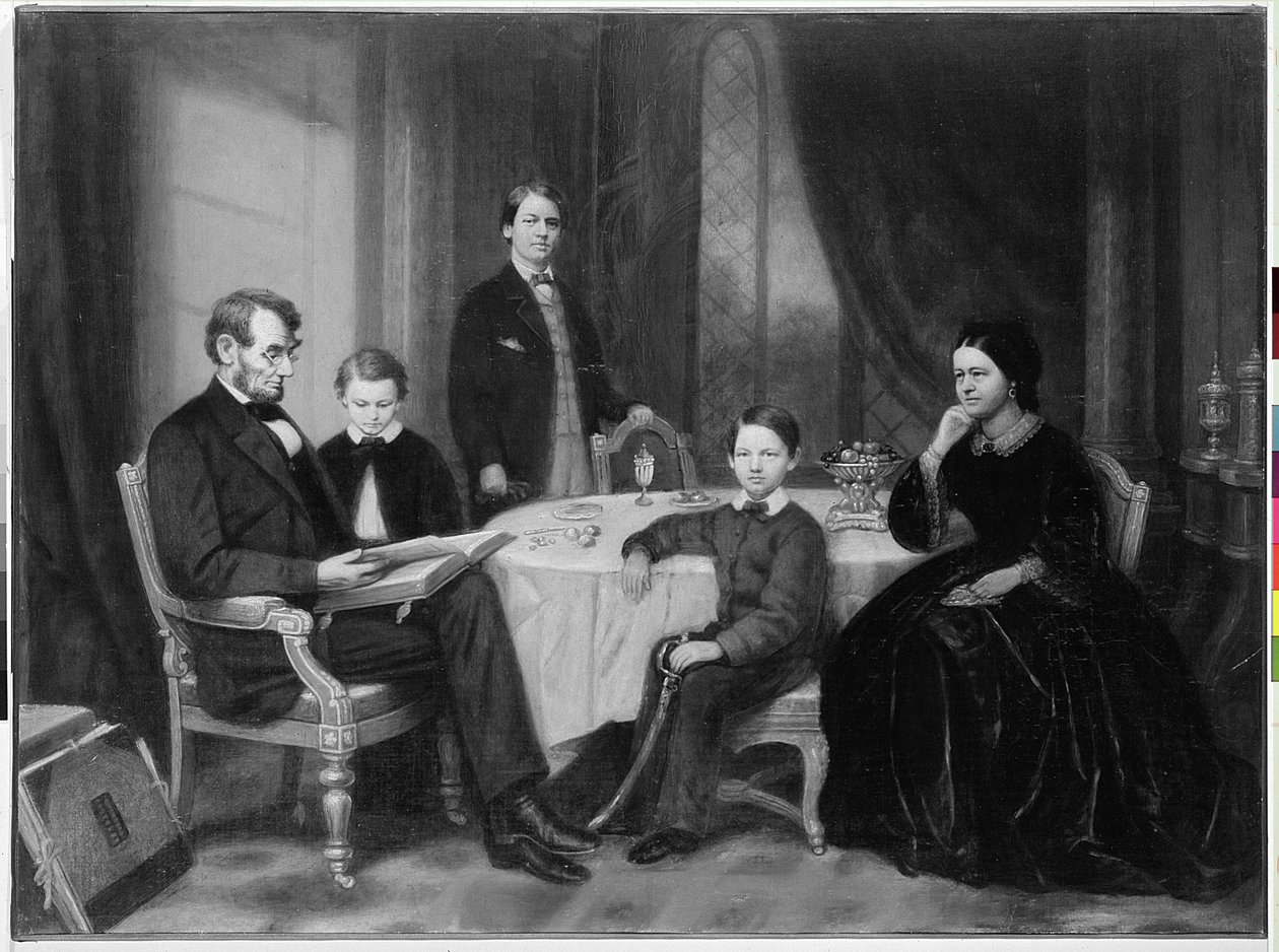 A Lincoln család, 1865 körül alkotó: Francis Bicknell Carpenter