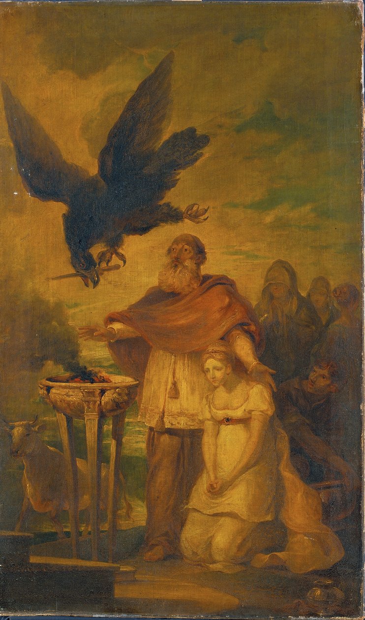 Helena az oltár elé vitte, hogy feláldozzák alkotó: Francis Bourgeois