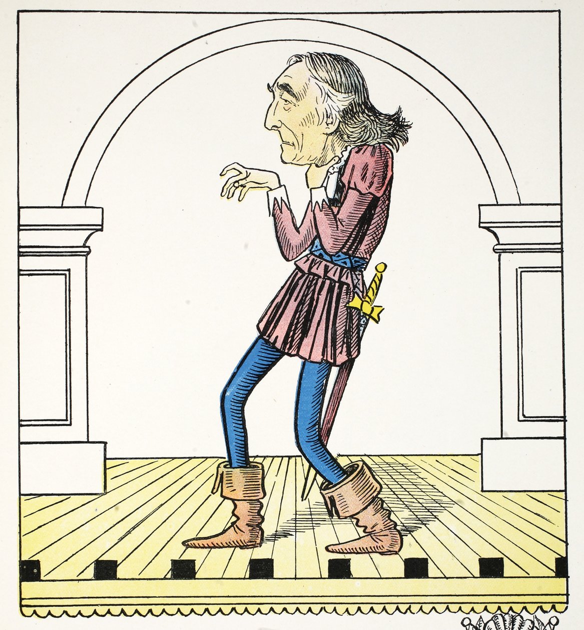 I Art, illusztráció a The Struwwelpeter Alphabetből, Harold Begbie (1871–1929) verse alkotó: Francis Carruthers Gould