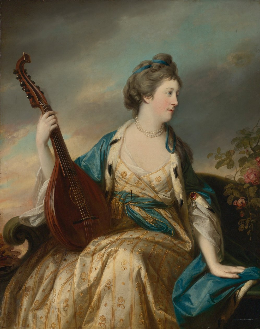 Alice, Shipbrook grófnő olaj, vászon alkotó: Francis Cotes