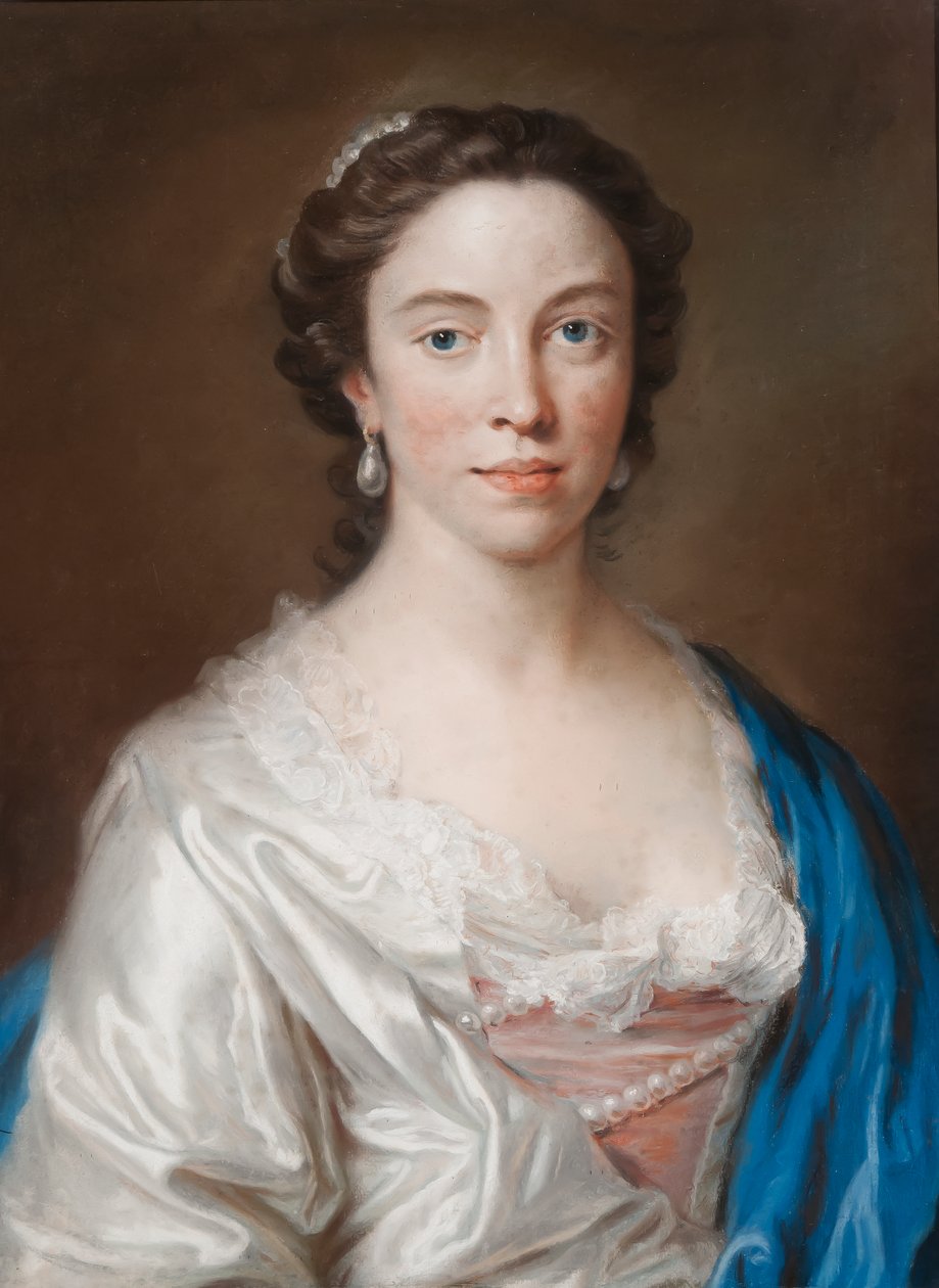 Mary Thornton portréja (pasztell, papír) alkotó: Francis Cotes