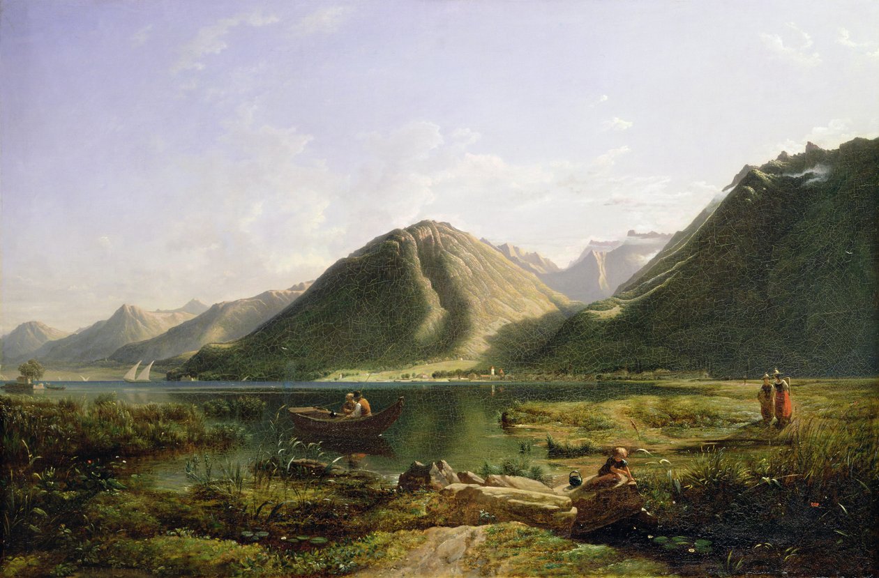 A Genfi-tó vége, 1835 alkotó: Francis Danby