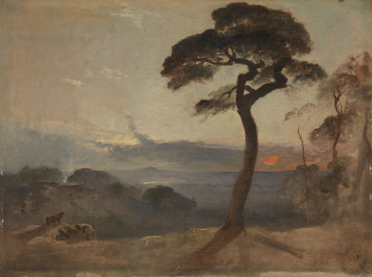 Hampstead Heath, naplemente alkotó: Francis Danby