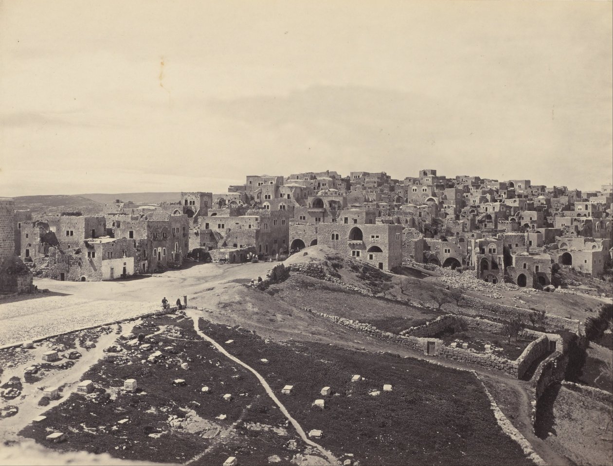 Betlehem, a latin kolostorból alkotó: Francis Frith