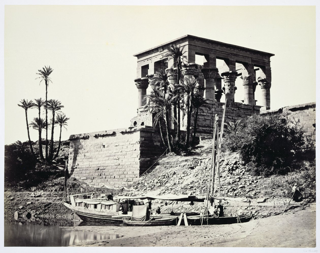 Traianus kioszkja, Philae, Egyiptom, 1858 alkotó: Francis Frith