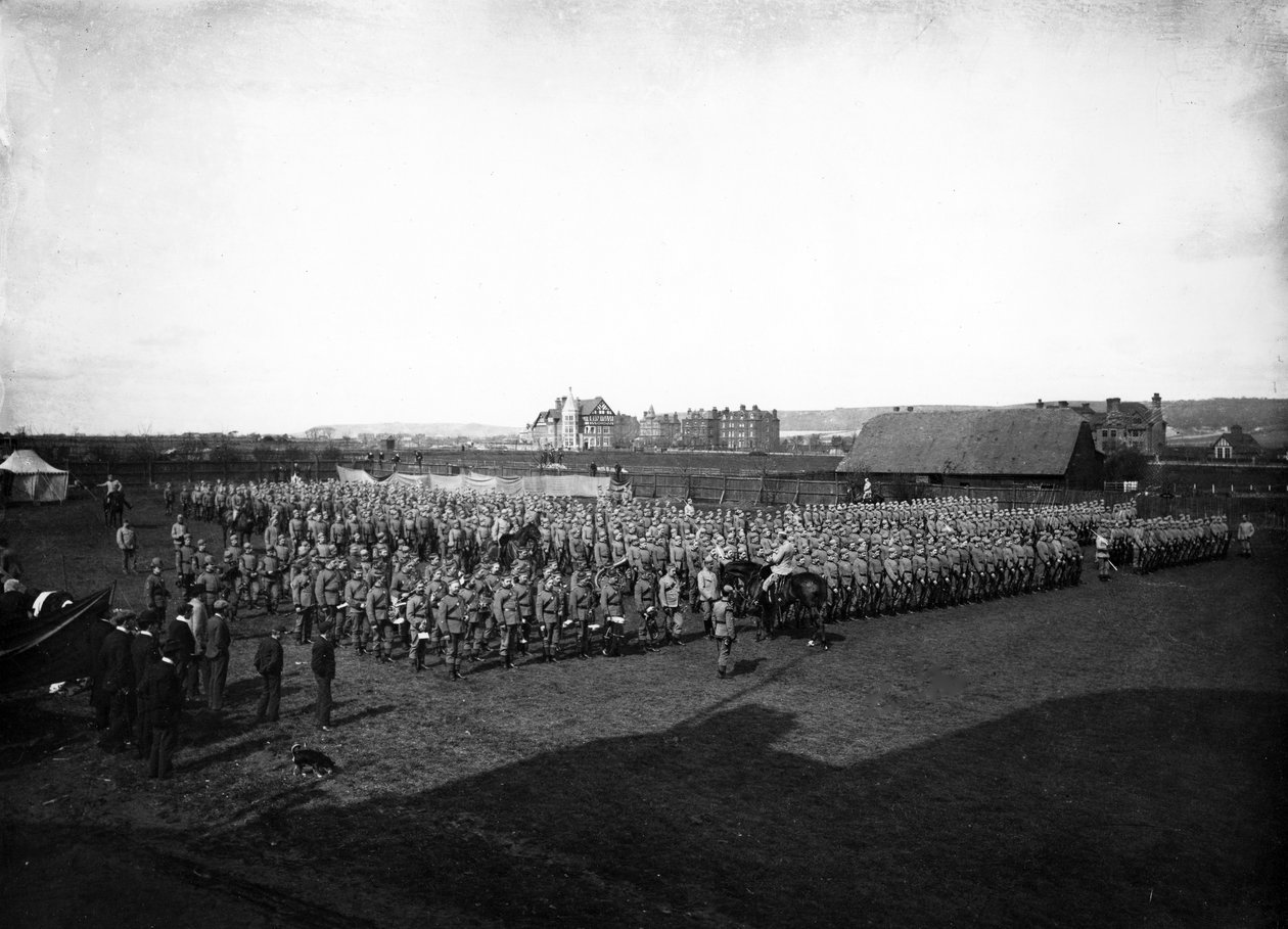 A Queens Westminsteri Lövész Önkéntesek (13. Middlesex), 1890 körüli évek alkotó: Francis G. O. Stuart