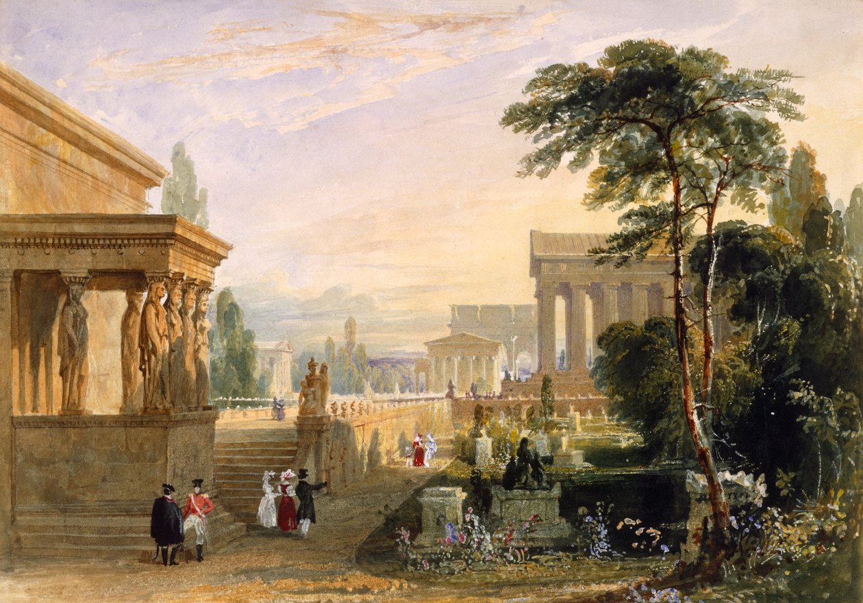 A tervezett nagy nemzeti temető, 1830 alkotó: Francis Goodwin