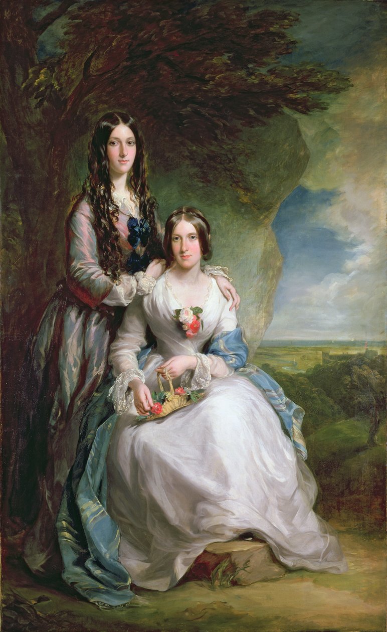 Lady Adeliza Manners és Lady Mary Foley, 1848 alkotó: Francis Grant