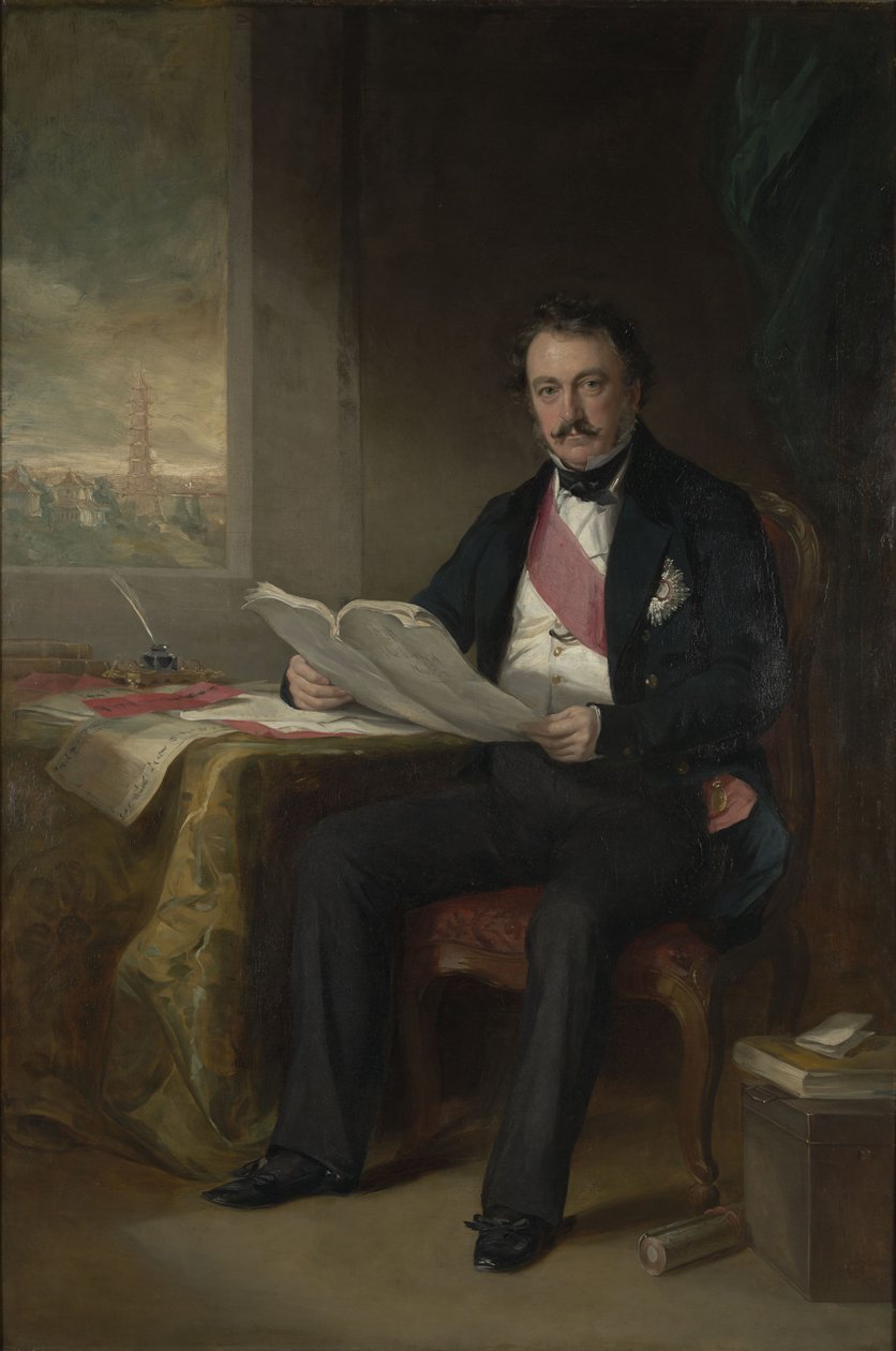 Sir Henry Pottinger, 1. báró, Hongkong kormányzójának portréja (1789-1856) alkotó: Francis Grant