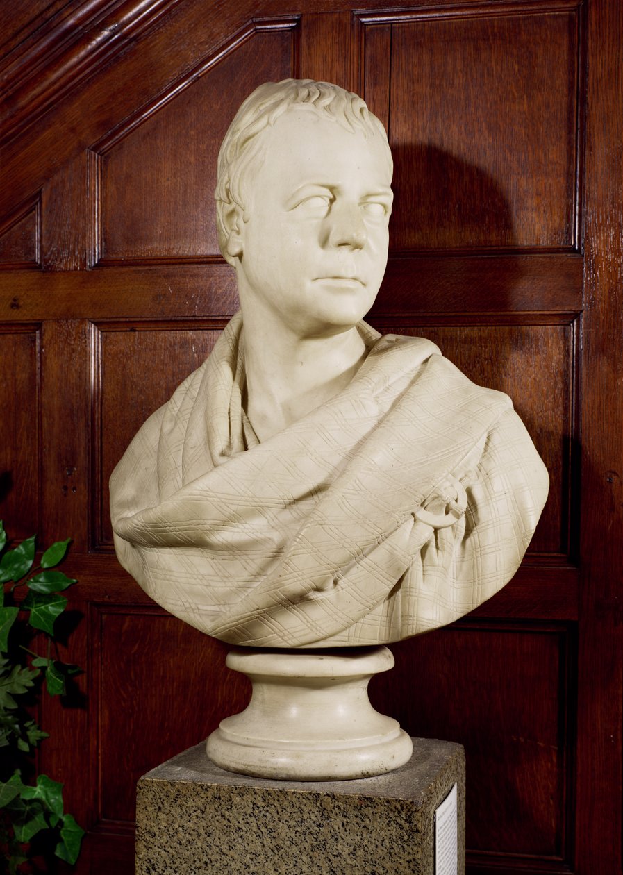 Sir Walter Scott (1771-1832) (márvány) alkotó: Francis Legatt Chantrey