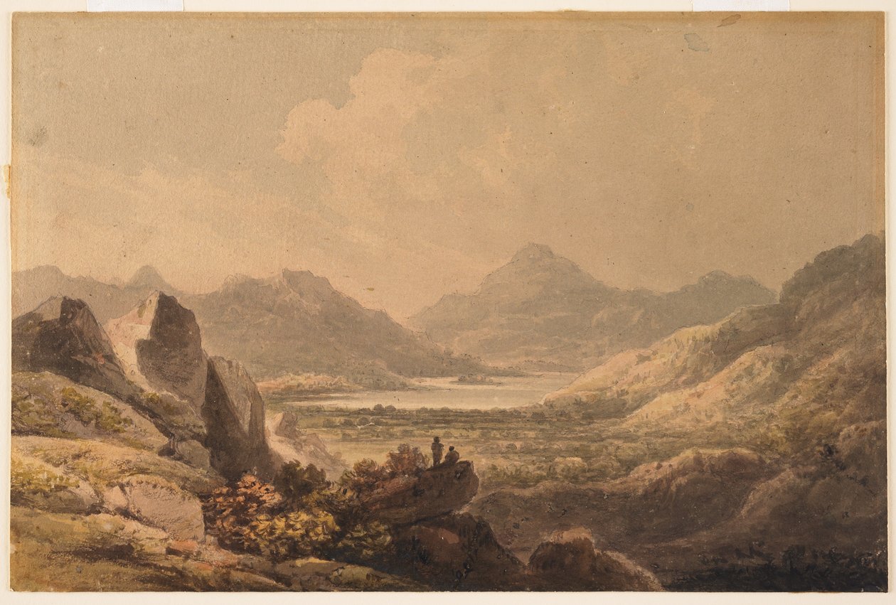Tói táj (Killarney), 19. század eleje (wc és grafit papíron) alkotó: Francis Nicholson