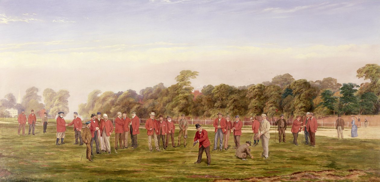 Golf Blackheathben, 1875 alkotó: Francis Powell