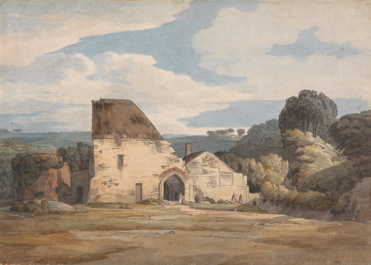 Dunkeswell -apátság, 1783. augusztus 20 alkotó: Francis Towne