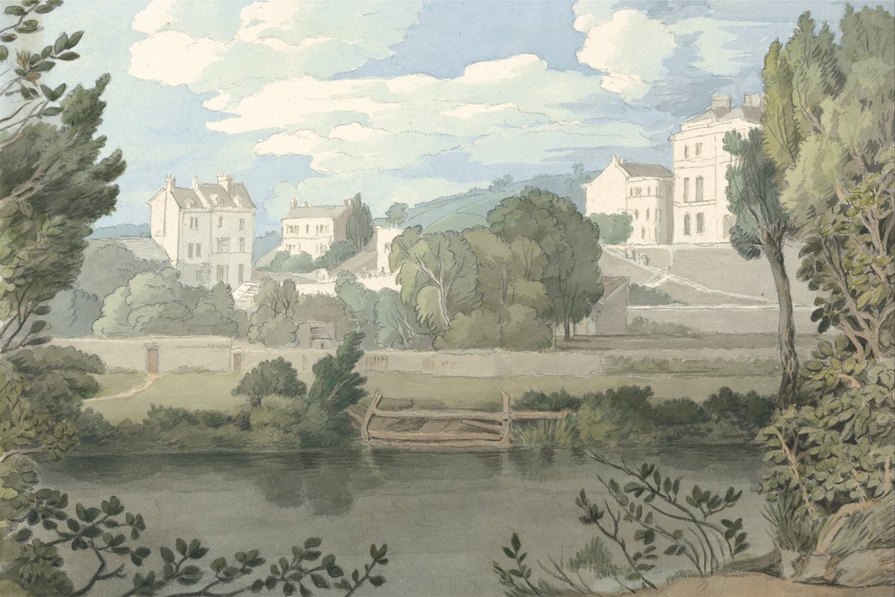 Házak Plymouth közelében alkotó: Francis Towne