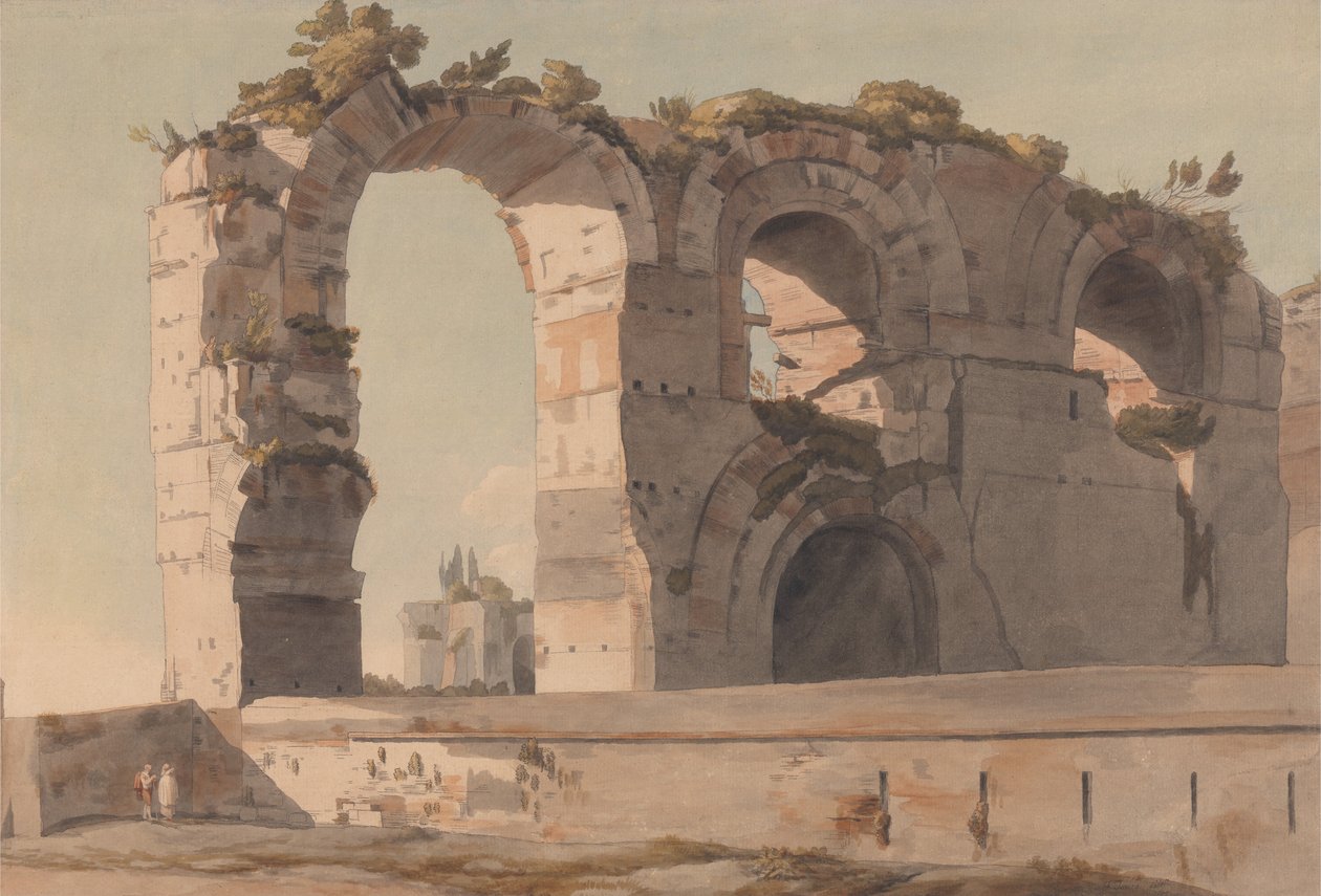 A Claudian Aqueduct, Róma alkotó: Francis Towne
