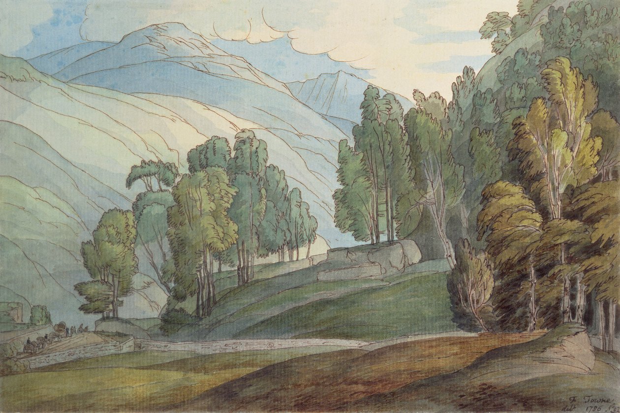 Szent János völgye, 1786 alkotó: Francis Towne