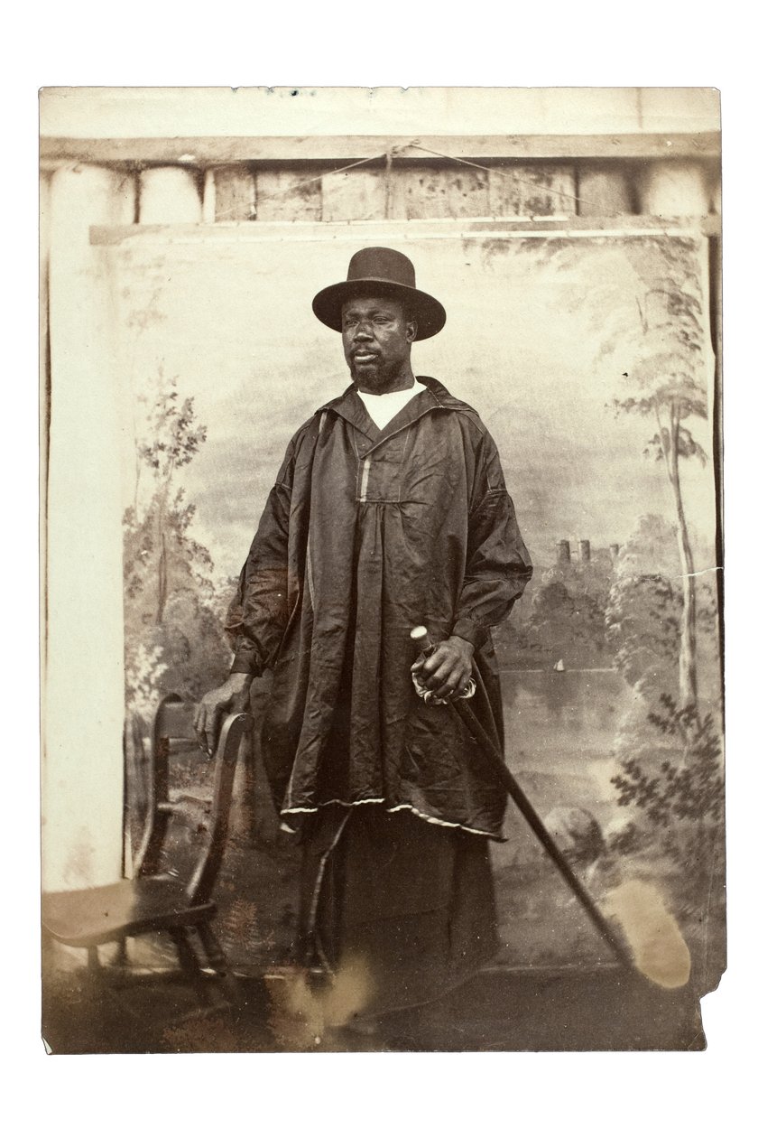 King of Brass, Nigéria, 1875 körül (albumnyomat) alkotó: Francis W. Joaque