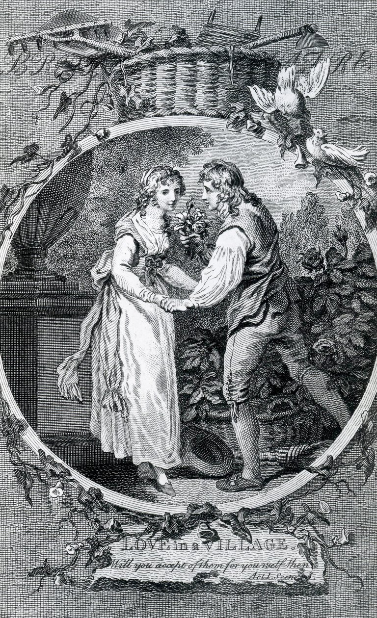 Szerelem egy faluban, 1791 alkotó: Francis Wheatley