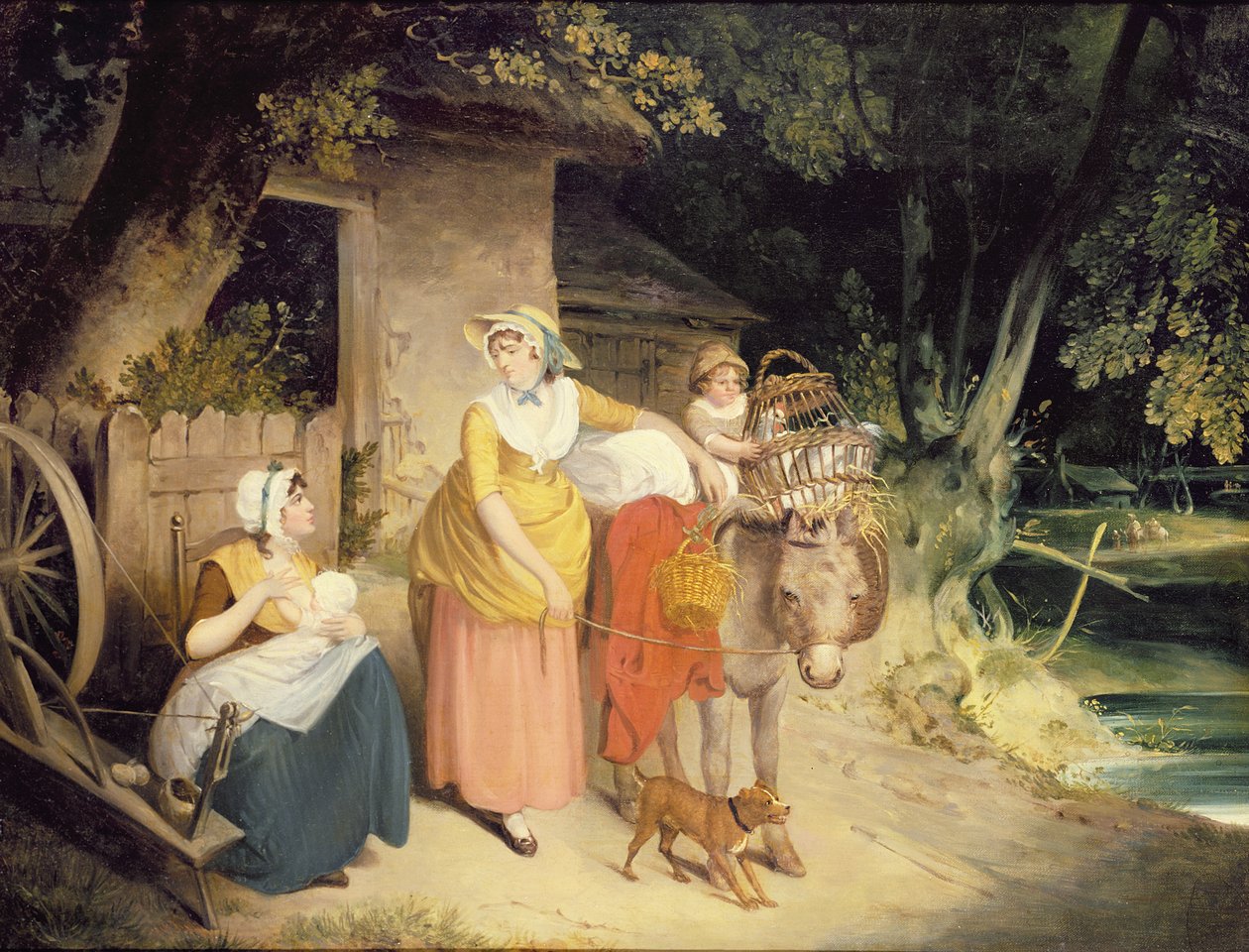 A ház ajtaja előtt alkotó: Francis Wheatley
