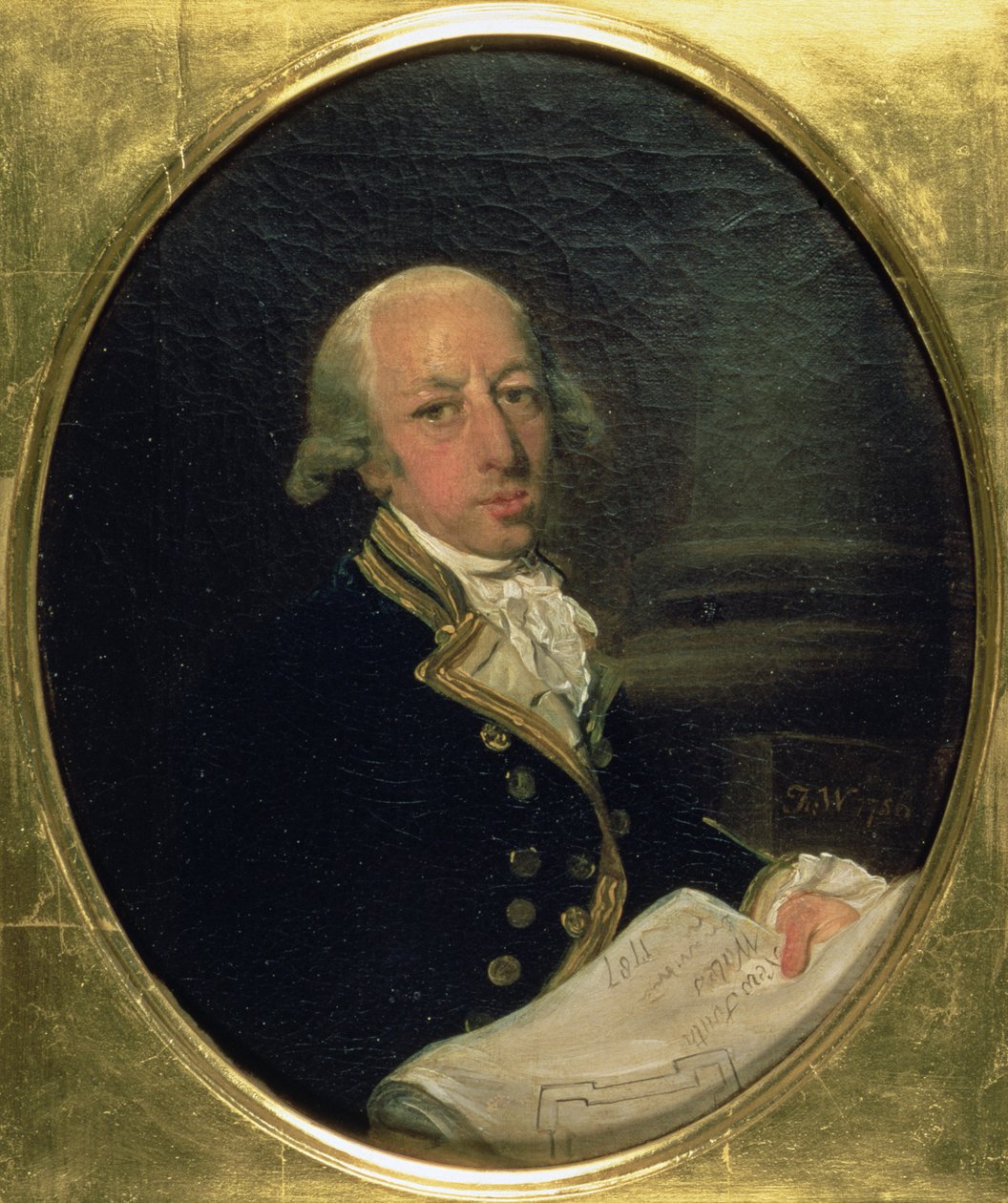 Arthur Phillip (1738-1814), az első flotta parancsnoka 1788-ban, Új-Dél-Wales alapítója és első kormányzója, 1787 portréja alkotó: Francis Wheatley