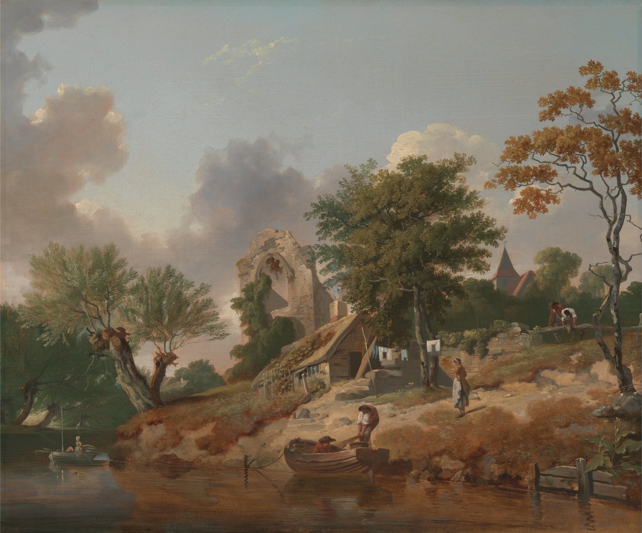 Kilátás a Medway -n alkotó: Francis Wheatley