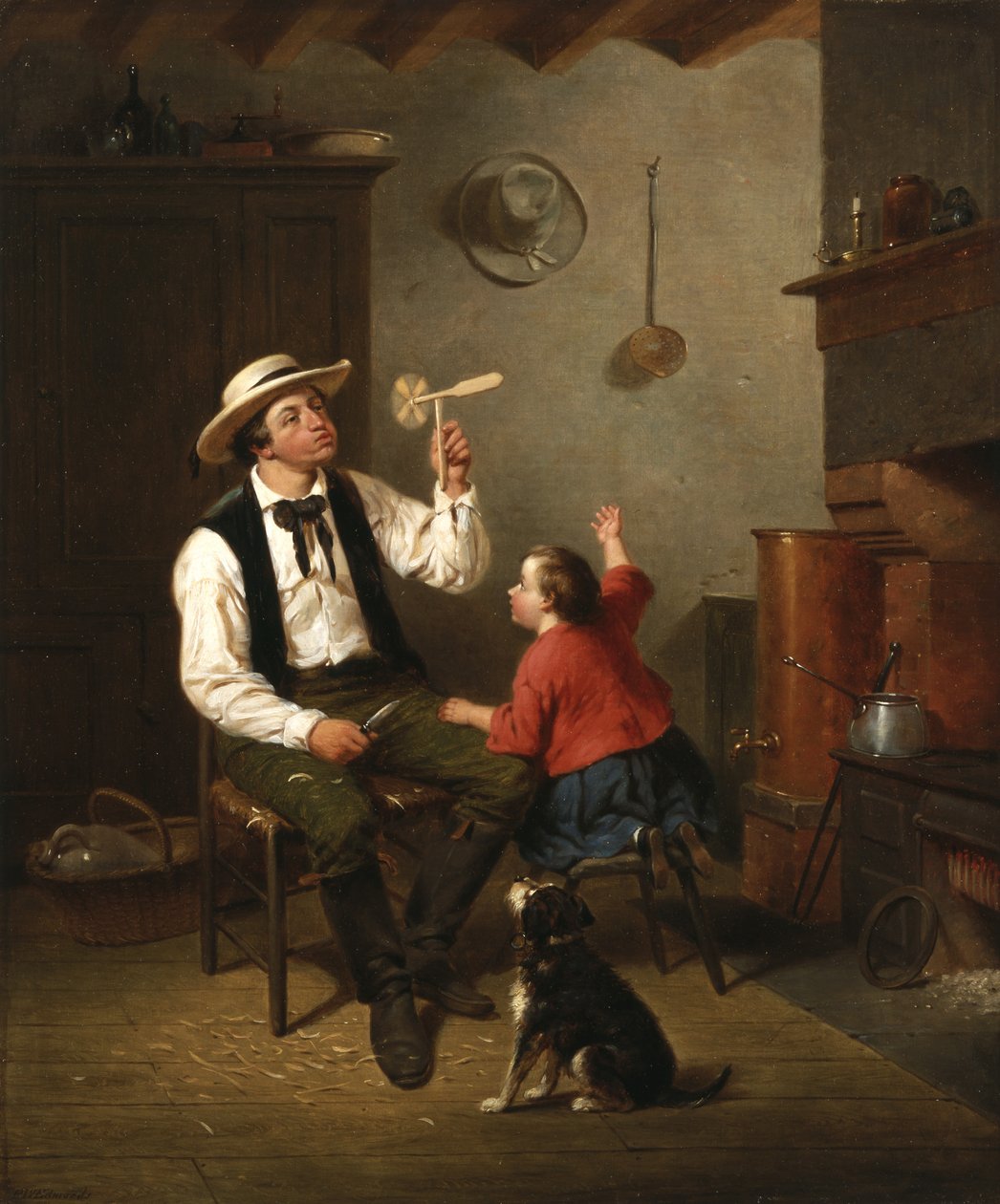 A szélmalom, 1858 alkotó: Francis William Edmonds