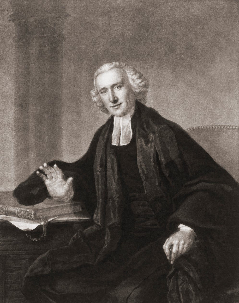William Romaine. Portré. (nyomtatás) alkotó: Francis (after) Cotes