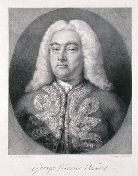 George Frederick Handel (1685-1759) metszete Frederick Christian Lewis I. (1779-1856) 1828 (metszet) alkotó: Francis (after) Kyte