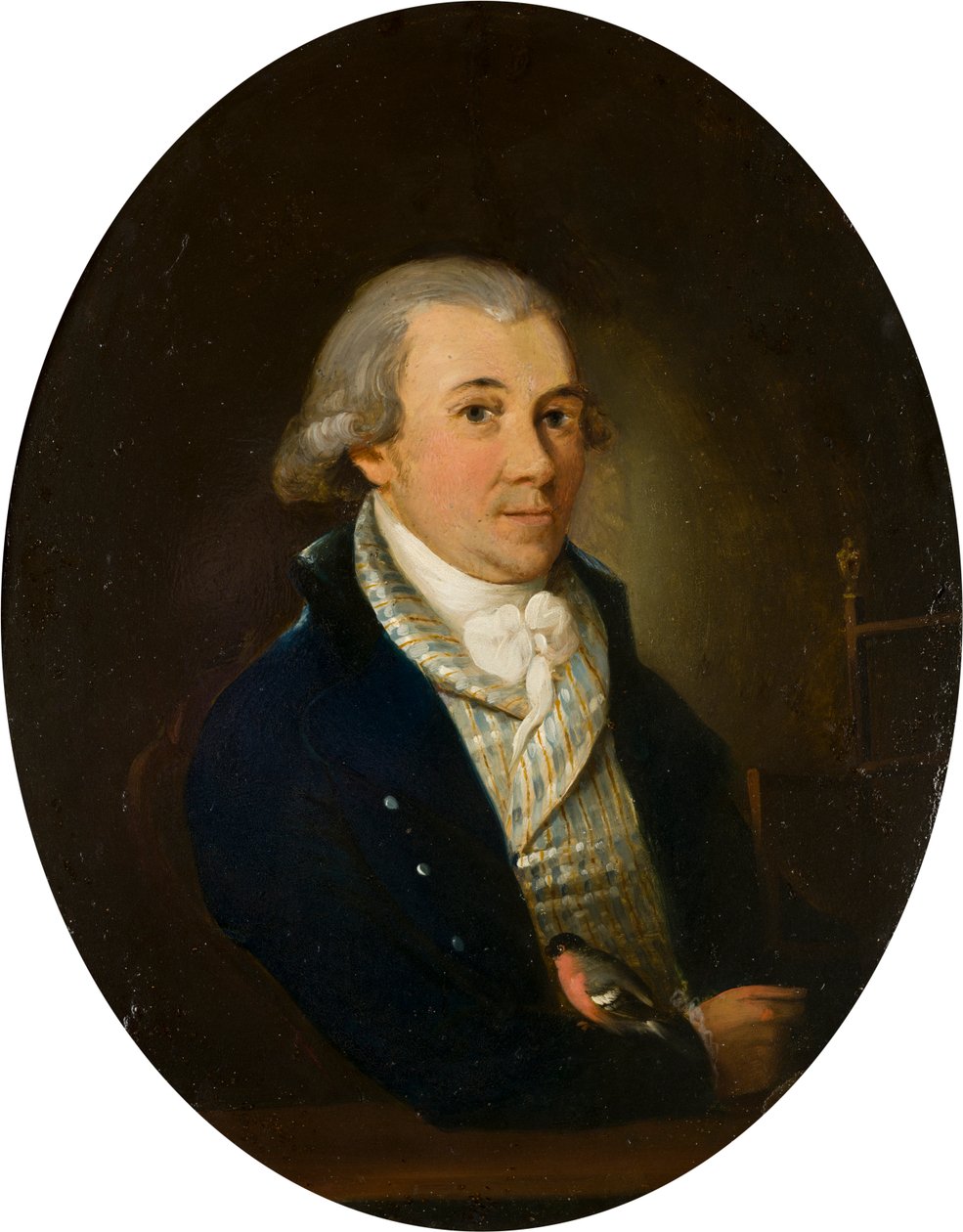 Egy süvöltős úriember portréja, 1794-1872 körül (olaj és réz a panelen) alkotó: Francis (attr. to) Alleyne