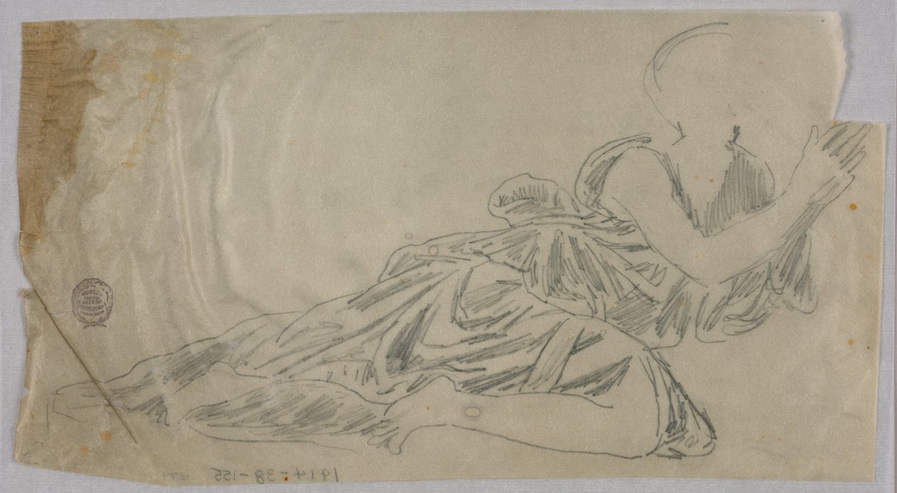 Drapery Study alkotó: Francis Augustus Lathrop