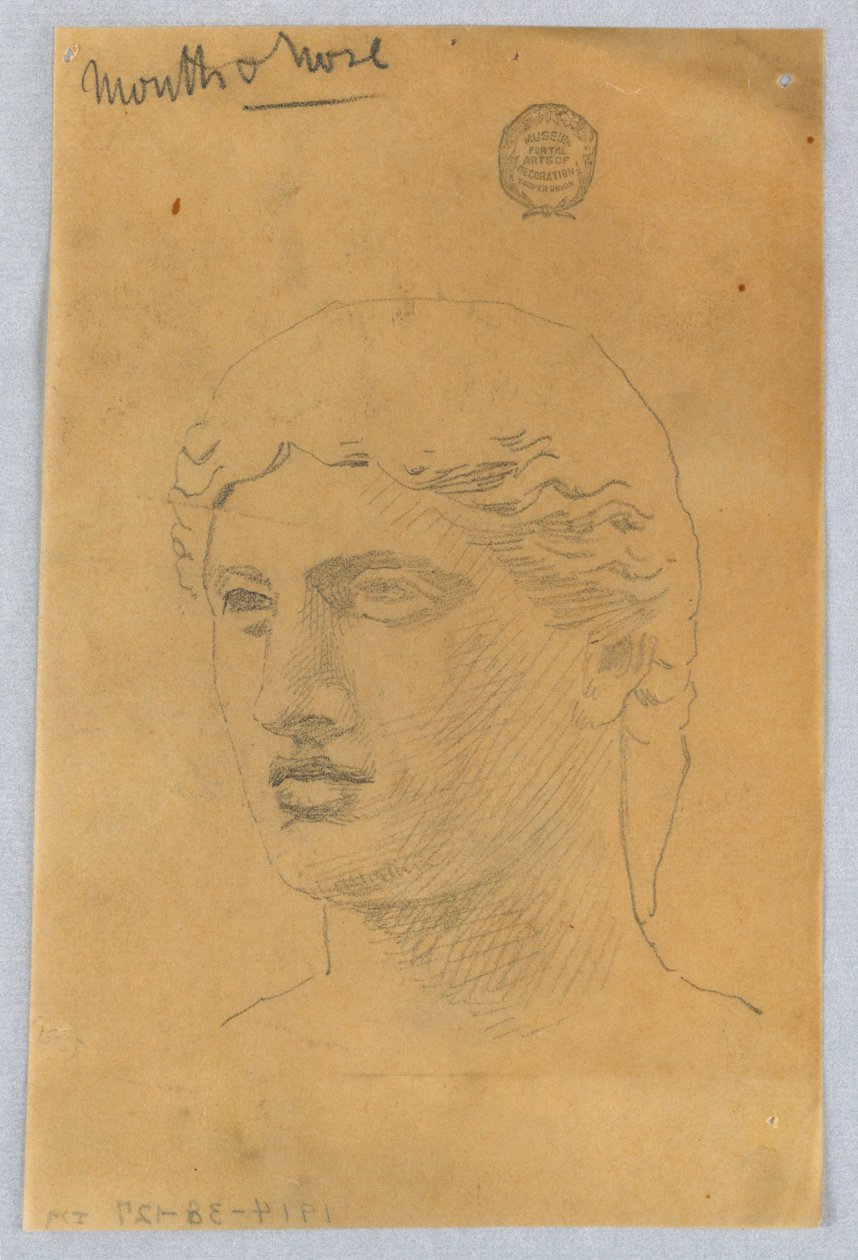 Vázlat az ifjúság fejéről alkotó: Francis Augustus Lathrop