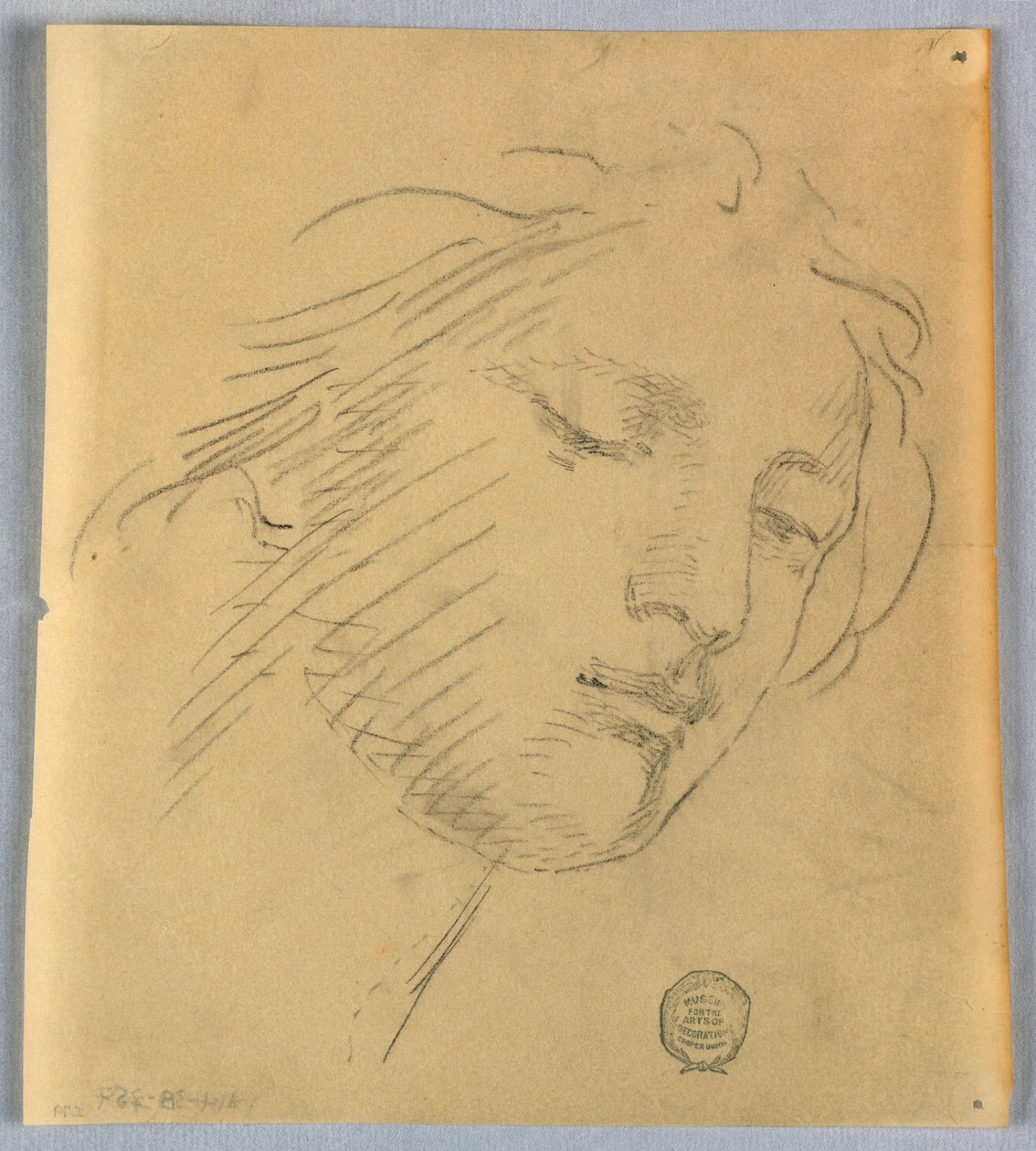 Vázlat egy női arcról alkotó: Francis Augustus Lathrop