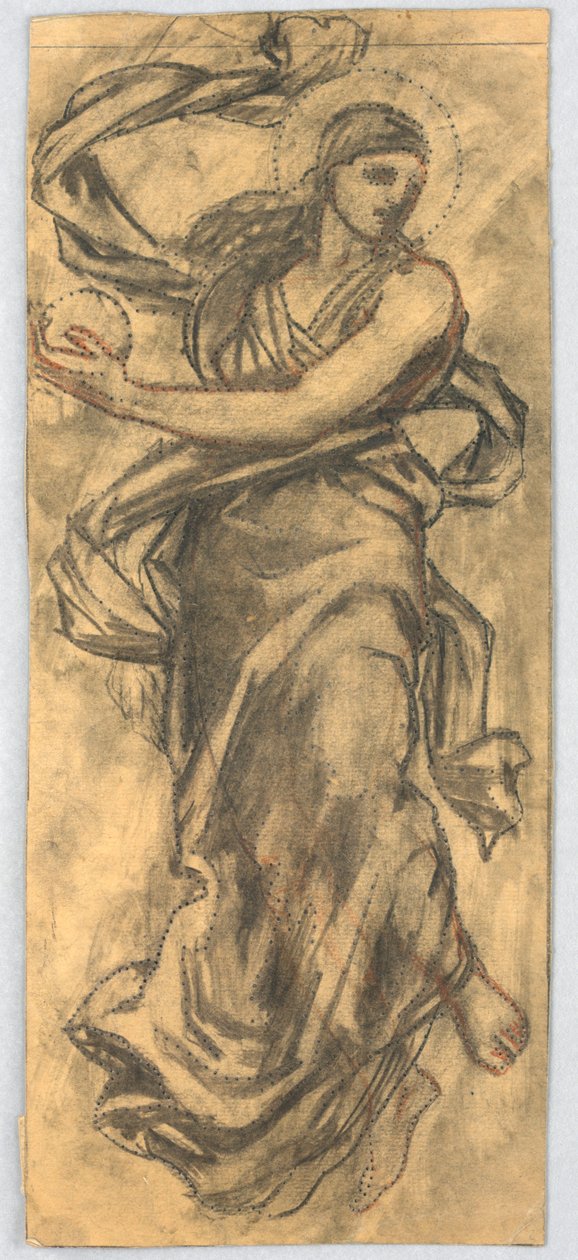 Tanulmány egy falfestményhez alkotó: Francis Augustus Lathrop