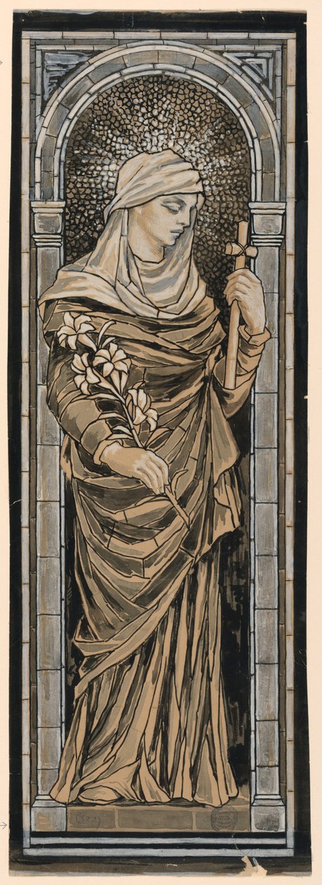 Tanulmány a Goddard Memorial Window számára a St. John