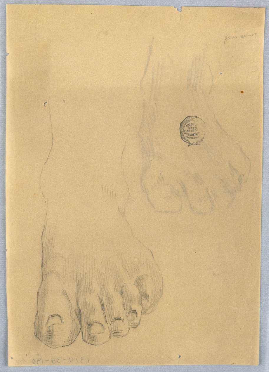 A bal láb tanulmányozása alkotó: Francis Augustus Lathrop